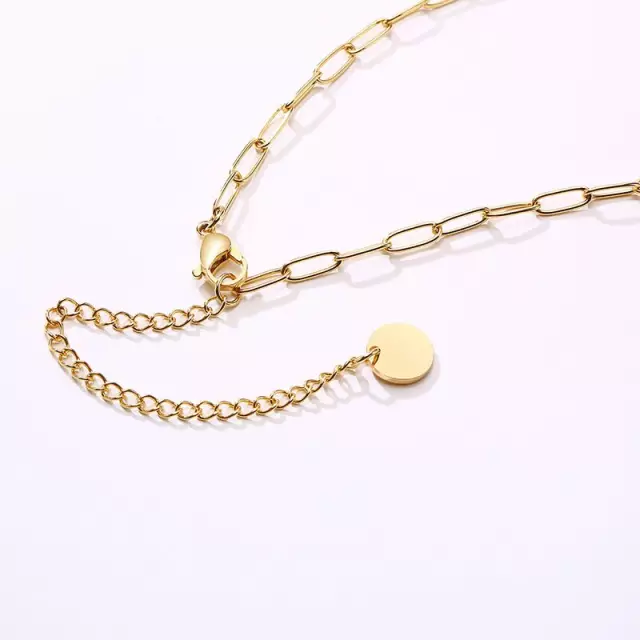 Gold Plaque Necklace