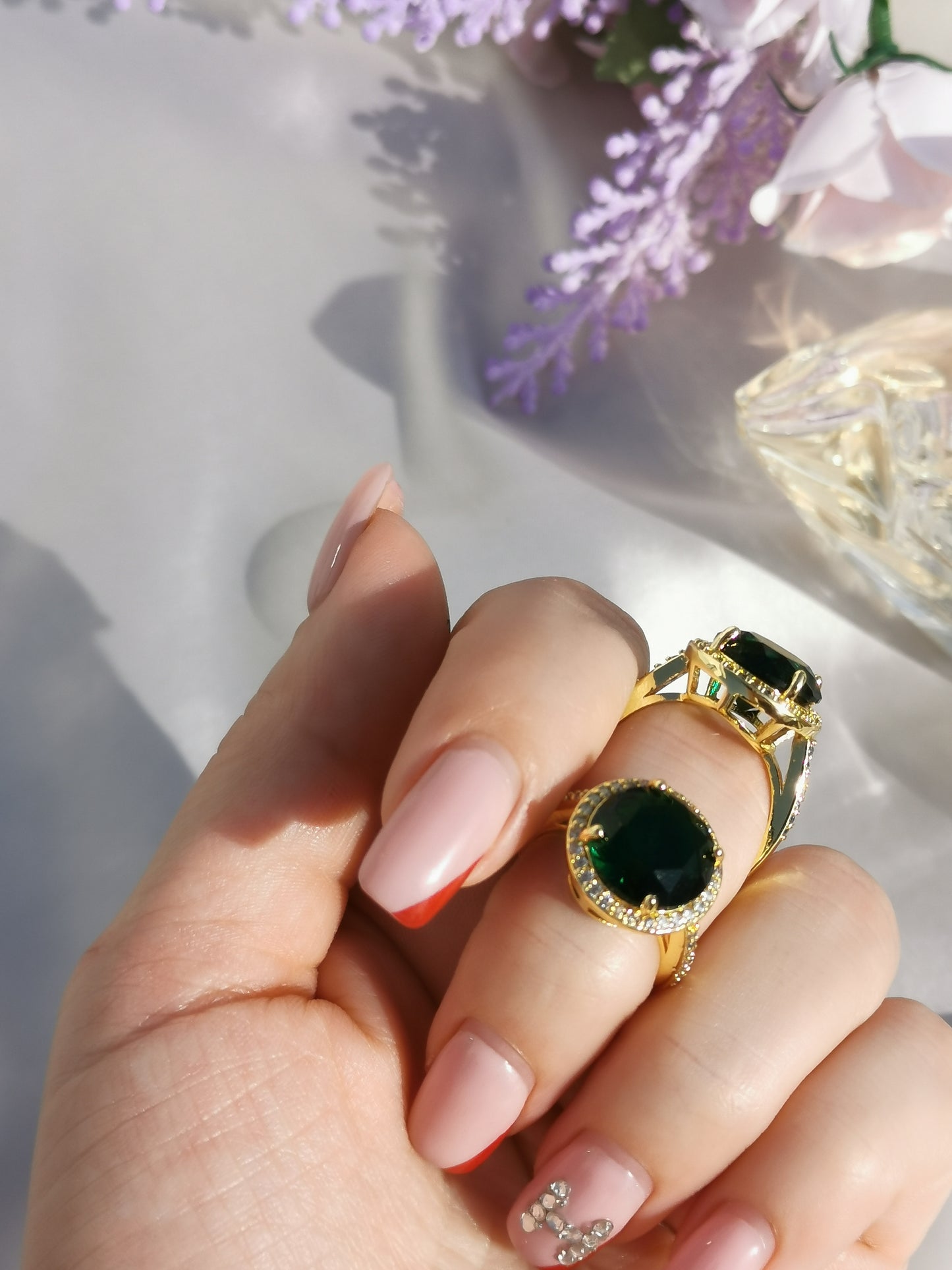 Green Emerald Ring