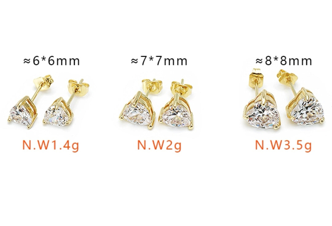 Classic Heart Stud Earring