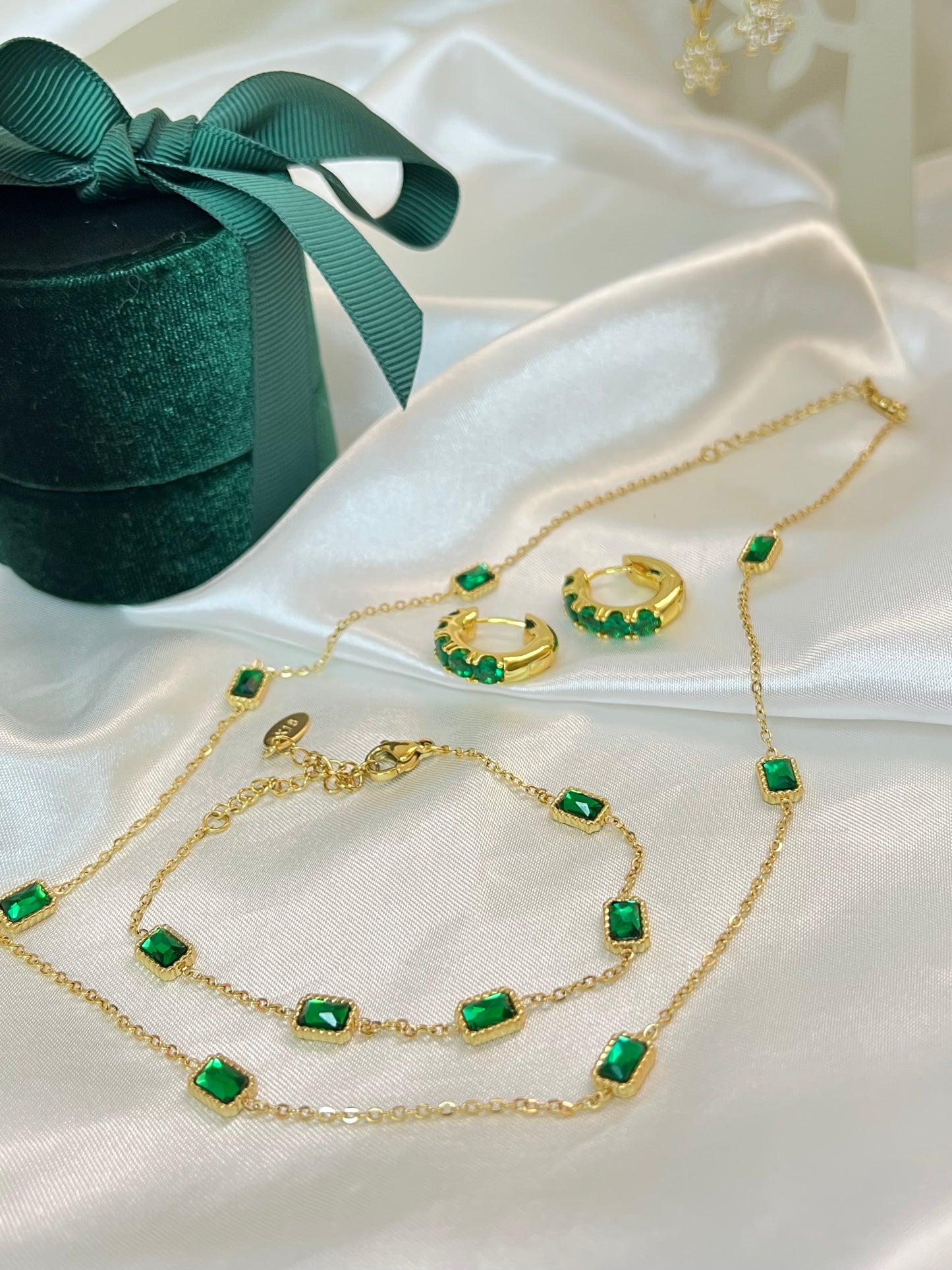 Emeralds and Hope Necklace